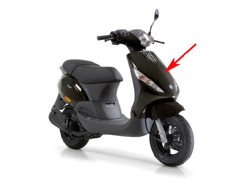Voorscherm Lucido Zwart 94 Piaggio Zip2000