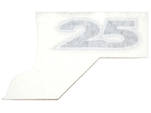 Sticker Piaggio "25" Links/Rechts Achter Piaggio Zip 4T