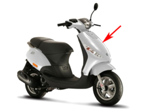 Voorscherm Exca. Zilver 738 Piaggio Zip2006 4T