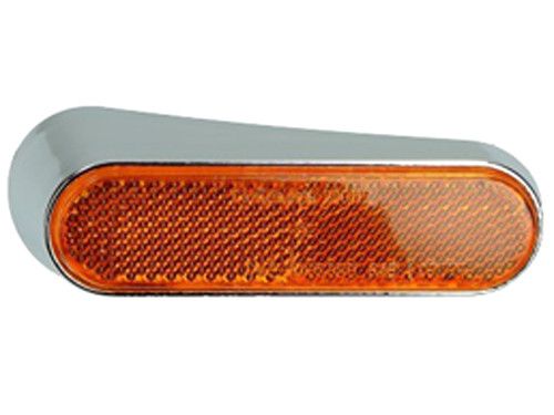 Reflector + Houder Linksachter Chroom Vespa LX/LXV