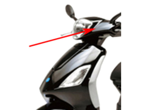 Stuurkap Lucido Zwart 94 Piaggio Fly
