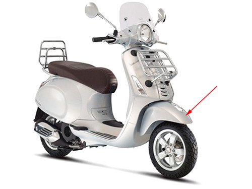 Voorspatbord Grijs 791/b Vespa Primavera Touring