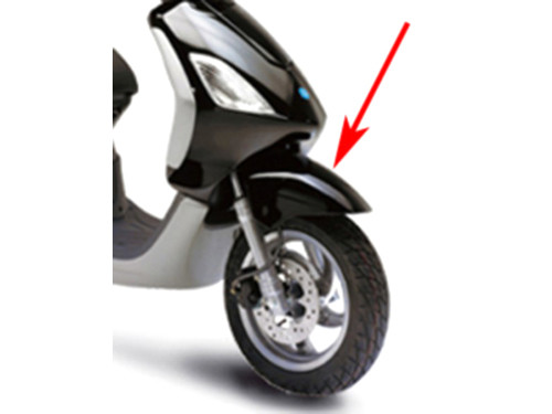 Voorspatbord Lucido Zwart 94 Piaggio Fly