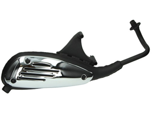 Uitlaat Compleet Zwart Origineel Model Piaggio ET4/Fly2012/Lib4T/LX4T/S-4T-2V