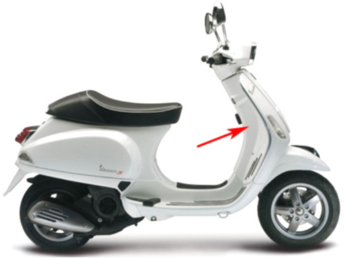 Beenschild Monte Wit 544 Vespa S