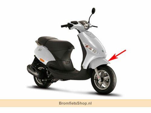 Voorspatbord Exca. Zilver 738 Piaggio Zip2006 4T