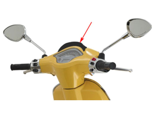 Spoiler Stuurkap Zwart Piaggio Sprint 