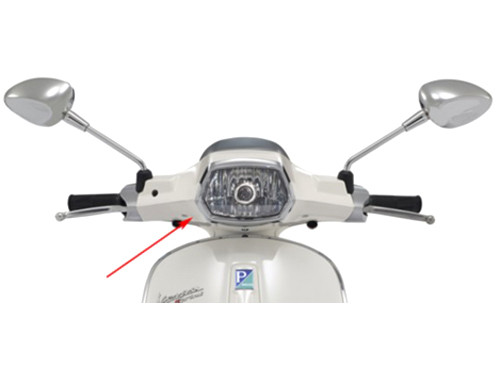 Stuurkap Onder Monte wit 544 Piaggio Sprint