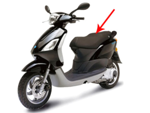 Buddyseat Zwart Piaggio Fly 4T