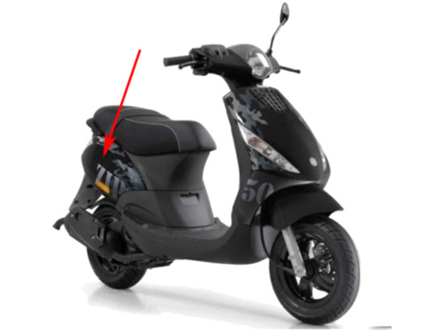 Zijscherm Mat Zwart Piaggio Zip 4T