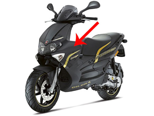 Voorscherm Meteora Zwart 94 Piaggio Runner Rst 