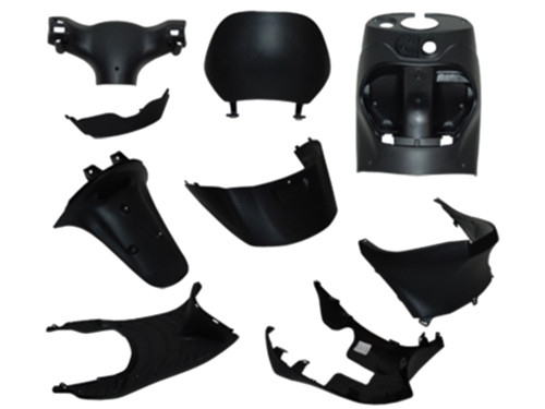 Plaatwerkset Binnenzijde 9-Delig Zwart Piaggio Zip2000/Zip2006-4T