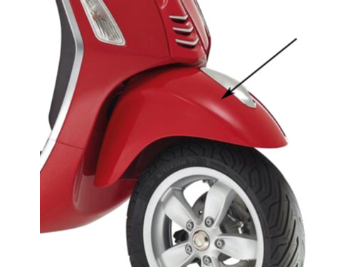 Voorspatbord Dragon Rood 894 Vespa Primavera