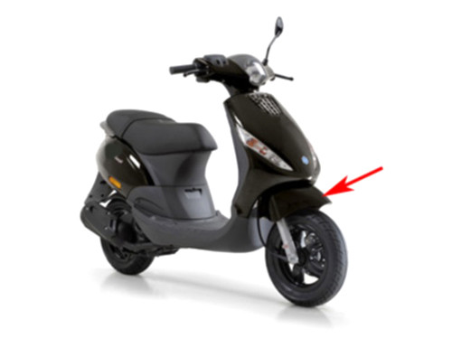 Voorspatbord Lucido Zwart 94 Piaggio Zip2000