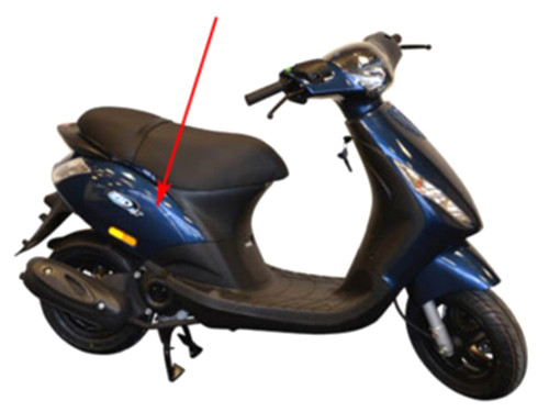 Zijscherm Midnight Blauw 222 Piaggio Zip2000