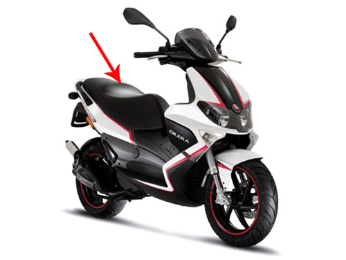 Buddyseat Zwart Piaggio Runner Pro 