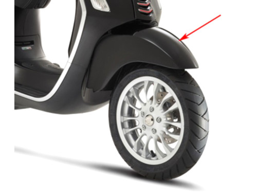 Voorspatbord Lucido Zwart 94 Piaggio Sprint 