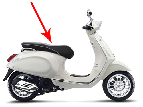 Buddyseat Zwart Vespa Primavera/Sprint