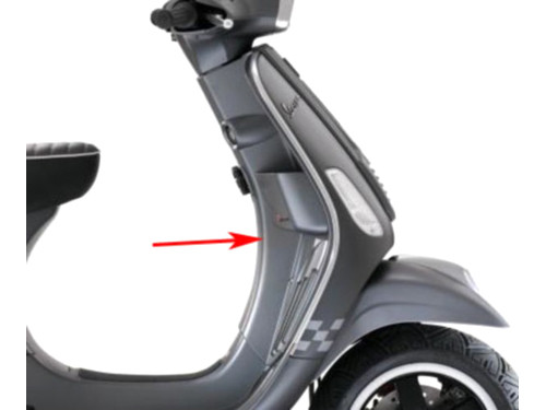 Beenschild Titanio Grijs 742/b Vespa S