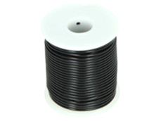 Elektrisch Draad Op Haspel/Rol Zwart foto