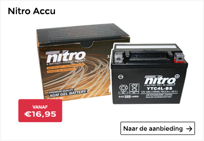 Een Nitro accu laat je nooit staan!